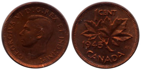 Canada 1926 Keydate Nice Grade Small Cent Penny.